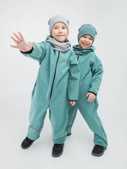 Комбинезон из софтшелла "Малахитовый"