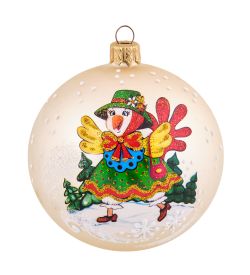 Элита НФШ-1587/3 Ел. украшение Шар «Курочка» 85 мм