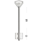 Заготовка сувальдного ключа 12789 KRT3D  Grit