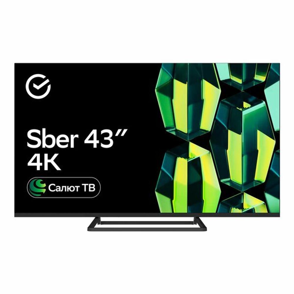 Sber SDX-43U4128(UHD Smart,Салют ТВ,frameless) Телевизор LED