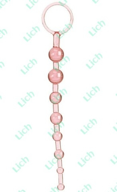 Анальная цепочка розовая