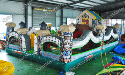 Коммерческий надувной батут "Терем" 9*6*4 м