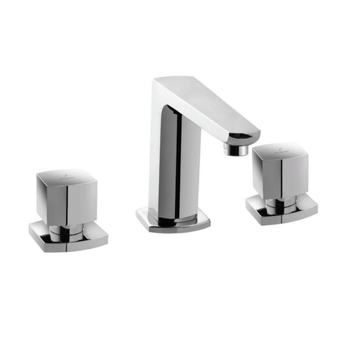 Jaquar, Смеситель для раковины Kubix Prime, 2-рычаж., Хром KUP-CHR-35189PM