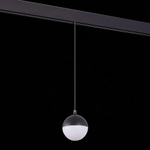 ST358.433.07 Магнитный трековый светильник подвесной Черный LED 1*7W 3000K 520Lm Ra&gt;80 120° IP20 D90xH90 48V