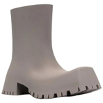 Balenciaga Trooper Rubber Boot Beige Women"s