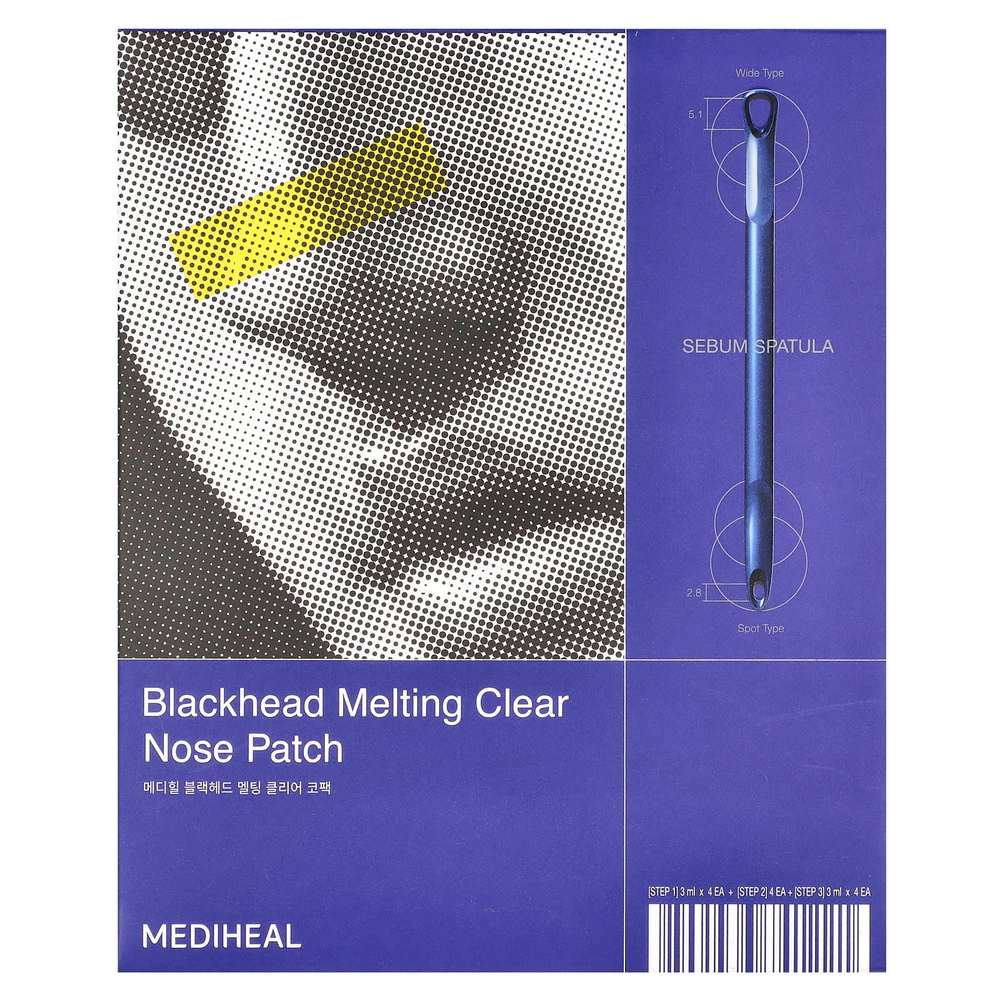 MEDIHEAL, Патчи для носа, тающие от угрей, 1 набор