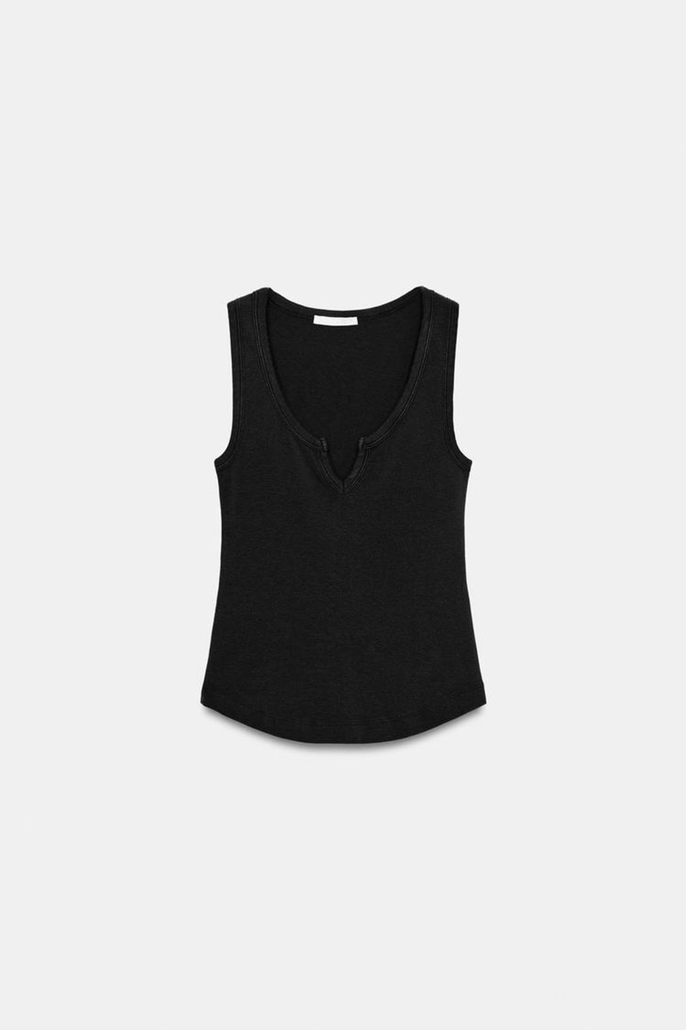 ZARA ТОП В СТИЛЕ РУСТИК С ЭФФЕКТОМ ПОТЕРТОСТИ, АНТРАЦИТОВО-СЕРЫЙ