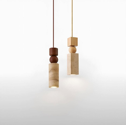 Подвесные светильники в стиле минимализм с природным акцентом.