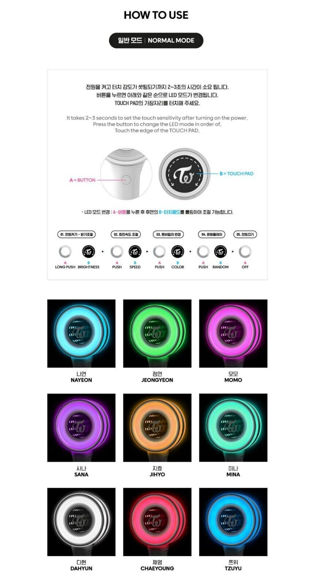 Официальный лайтстик TWICE CANDY BONG INFINITY