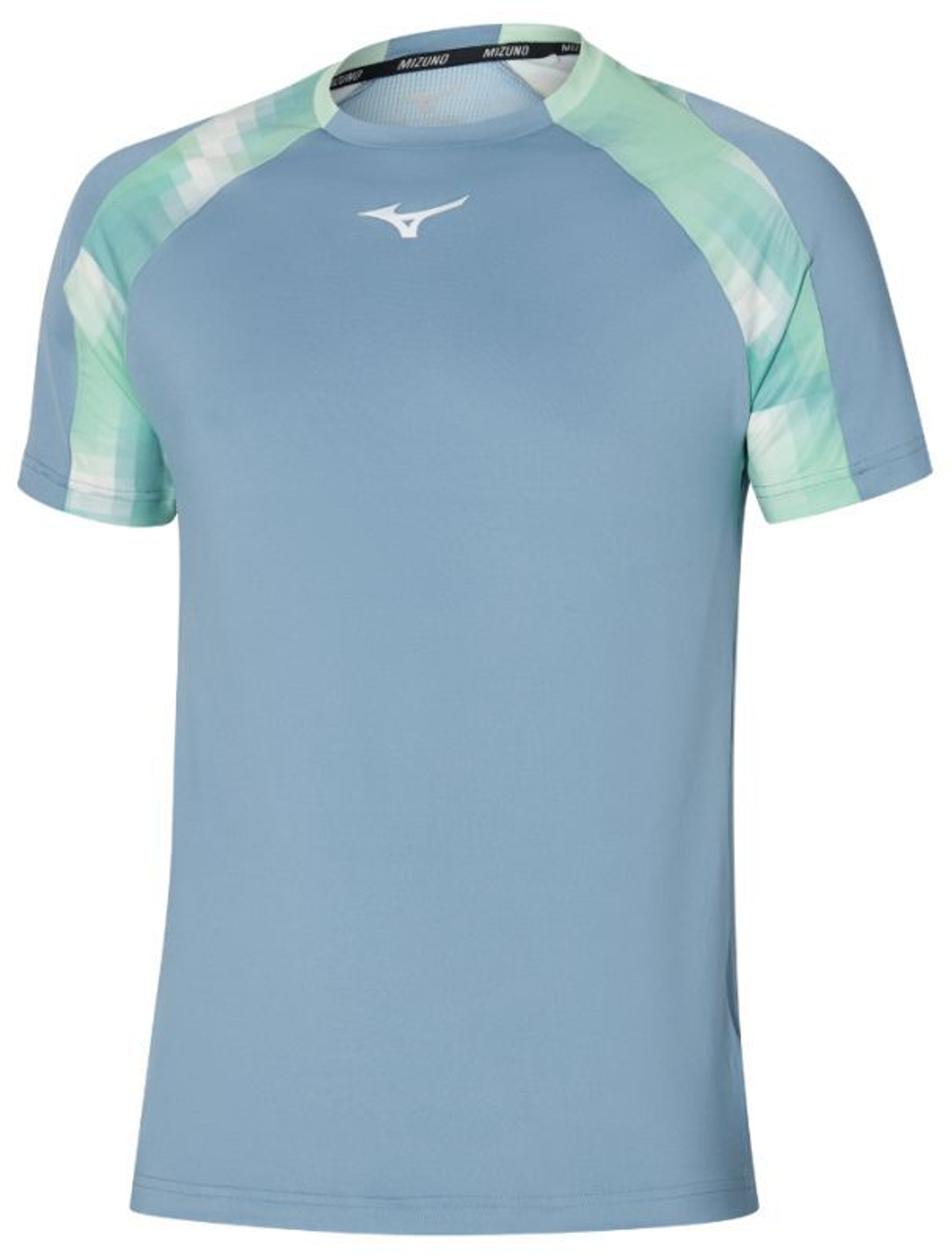 Мужская теннисная футболка Mizuno Frontier Shadow - небесный