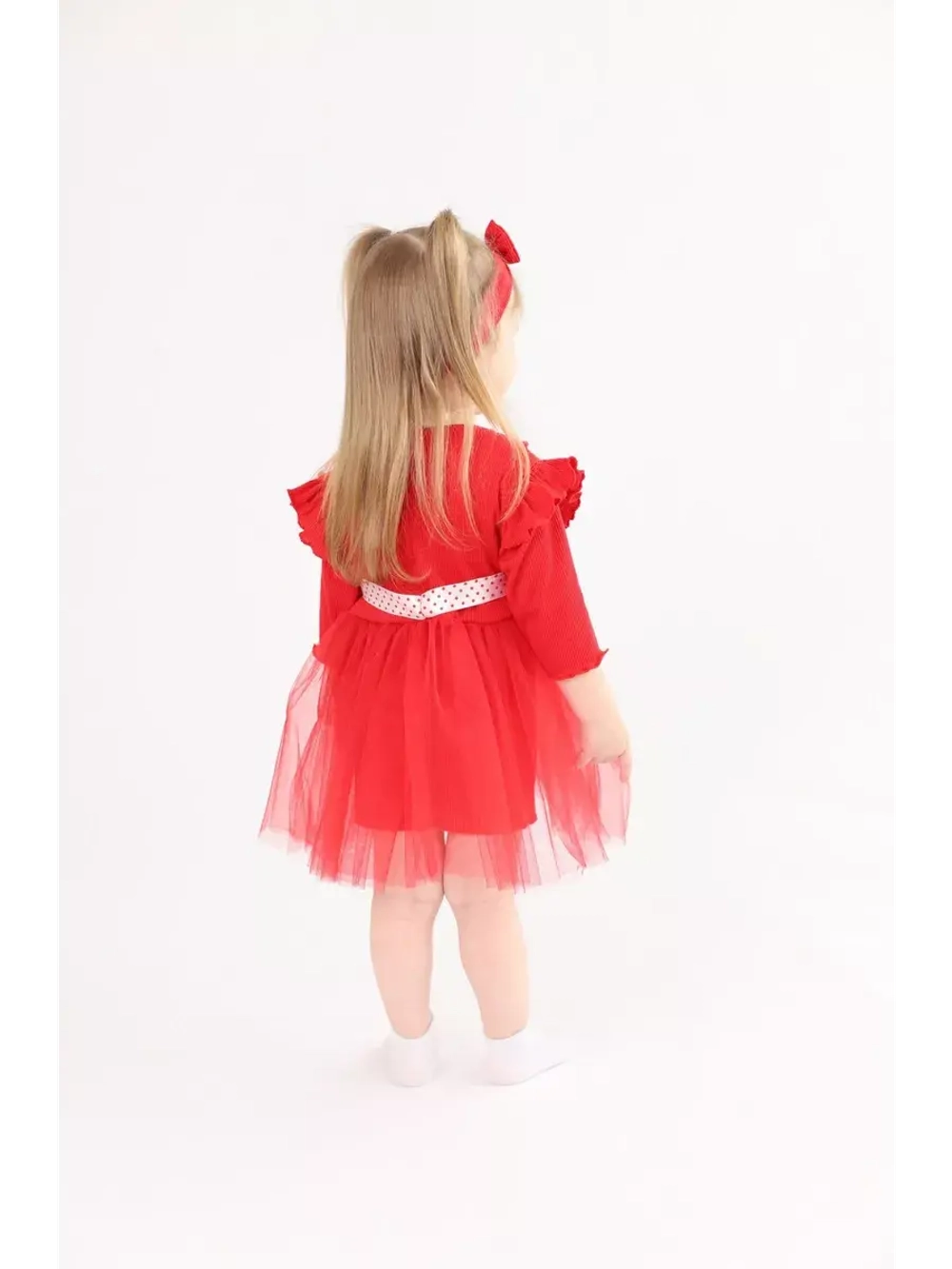 Платье нарядное для девочки красное