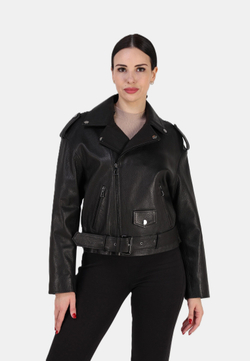 Кожаная куртка демисезонная косуха