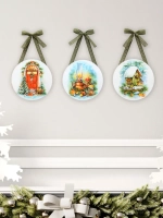 Панно на стену новогоднее на ленте