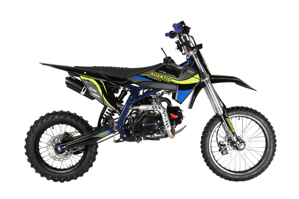 Питбайк Avantis H12-E Classic 17/14 черный/зеленый