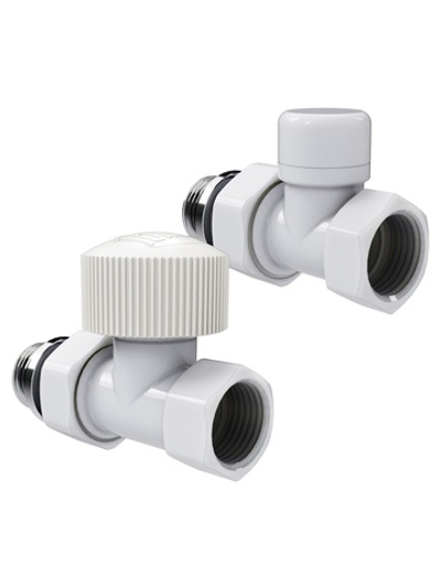 Набор термостатический прямой Royal Thermo Design 1/2"М30х1,5 (Белый)