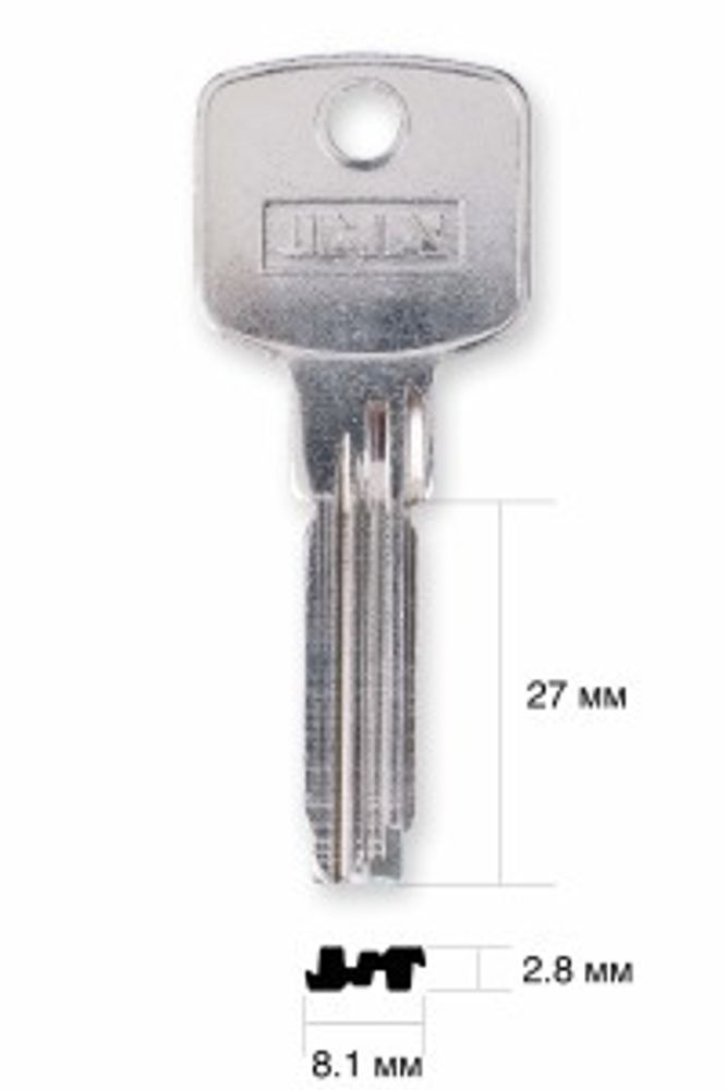 Заготовка вертикального ключа 10427 CI-31/CI-60 CS139 C53