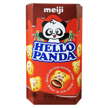 Печенье Meiji Hello Panda с шоколадной начинкой