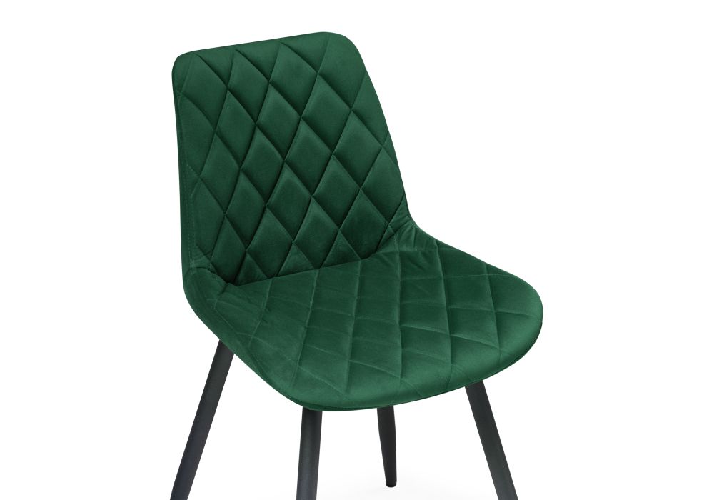 Стул на металлокаркасе Баодин Б/К зеленый / черный