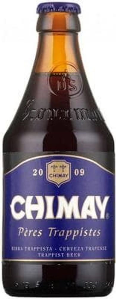 Пиво Шимэ Блю / Chimay Blue Cap 0.33 - стекло