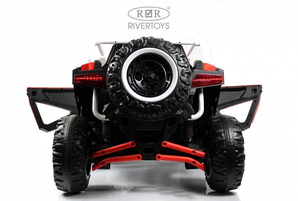 Детский электромобиль RiverToys E001EE красный