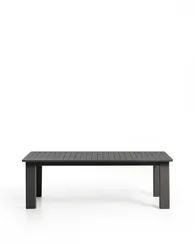 Раздвижной уличный стол Livorno из графитового алюминия, 233(350) x 100 см