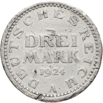 3 марки 1924 Германия (Веймарская республика)