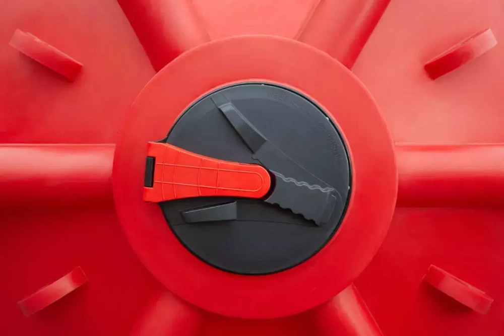 Кассета для перевозки ЖКУ 1*5000 Пластерра PT KAS 5000 л. (5500 л.) вертикальный (2080x2080x2080см;красный) - арт.560131