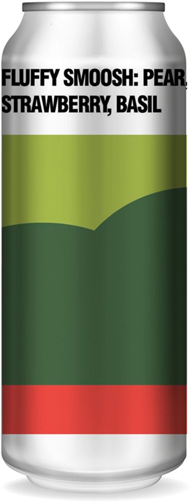 Пиво Блэк Кэт Флаффи Смуш: Груша, Клубника, Базилик / Black Cat Fluffy Smoosh: Pear, Strawberry &amp; Basil 0.45 - банка