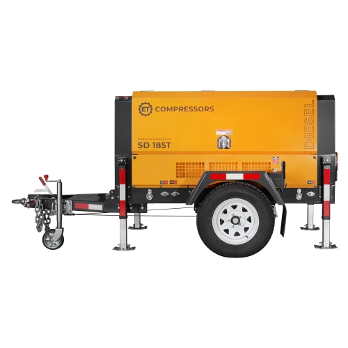 Передвижной компрессор ET SD-185T-7 на шасси