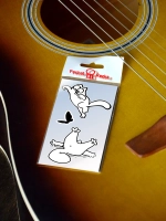 Стикеры - Кот с бабочкой