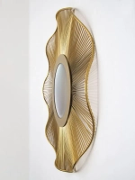 Интерьерное зеркало "Золотая планета" 46 см