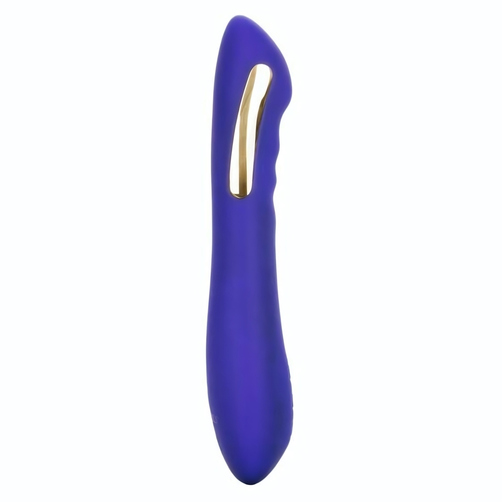 Фиолетовый вибратор с электростимуляцией Intimate E-Stimulator Petite Wand - 18,5 см. (Цвет: фиолетовый)