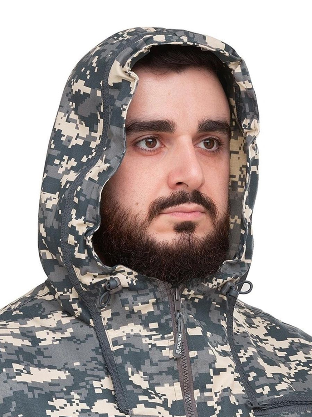 Костюм летний противомоскитный Helios Тайфун, серый пиксель, 60-62/182-188