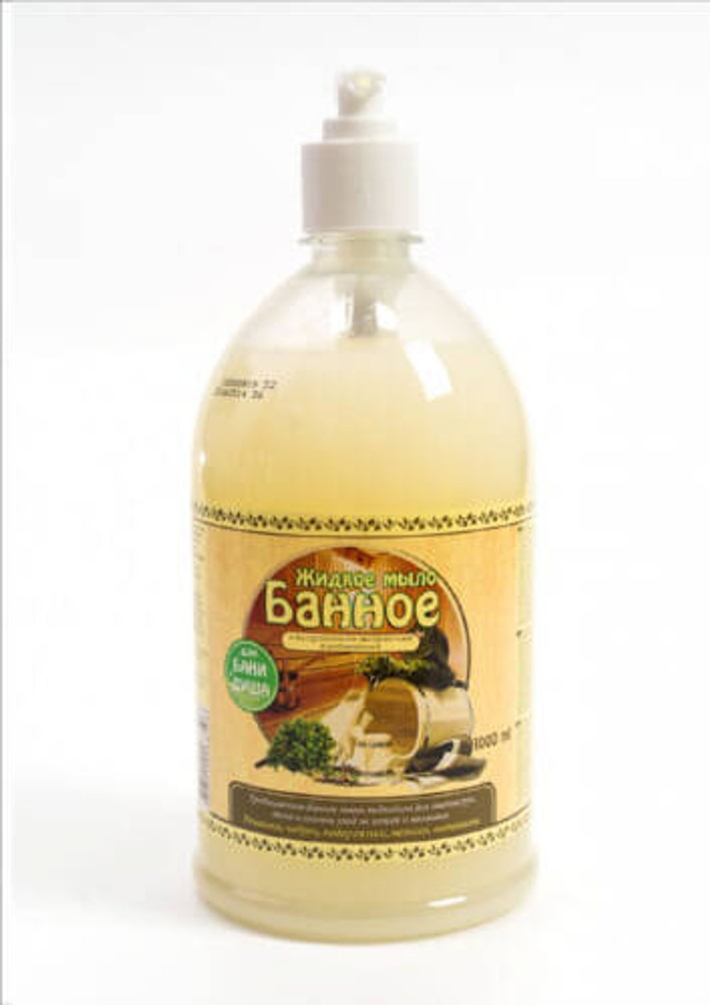 Мыло жидкое Аура Банное 1,0 л.