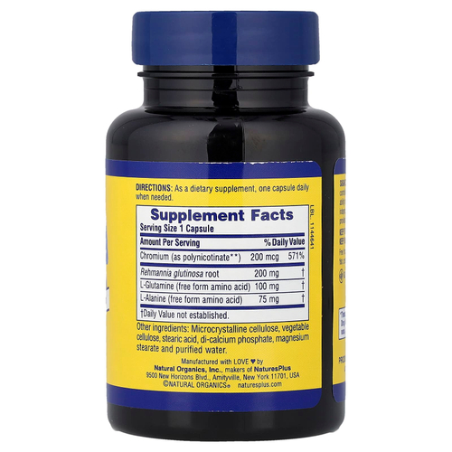 NaturesPlus, Sugar Control® с ChromeMate®, 60 капсул