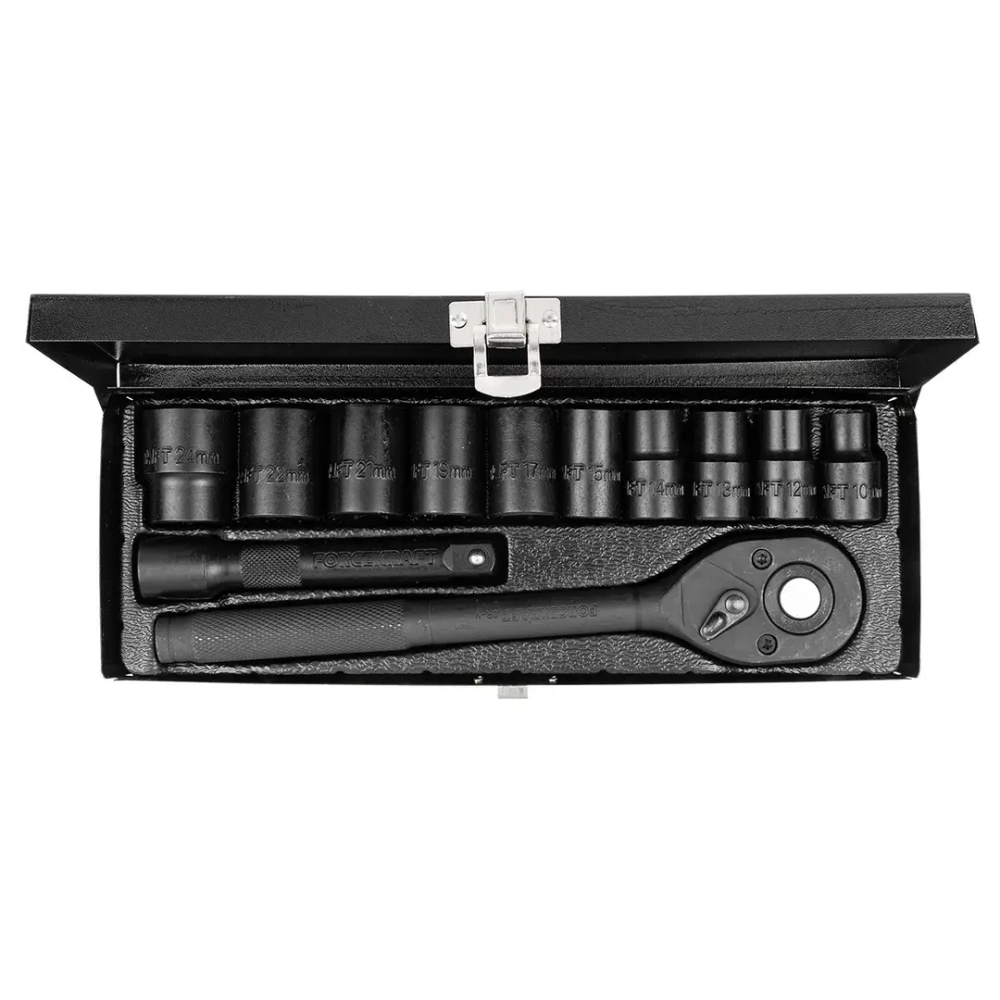Набор инструментов ударный 12пр. 1/2''(12гр.) FORCEKRAFT FK-4122-9