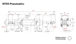 SCD 63x175-S Пневмоцилиндр с двусторонним штоком