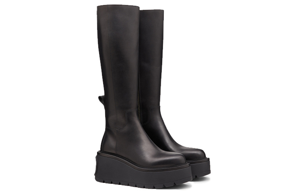 Valentino Uniqueform 85MM Boot Black Women"s