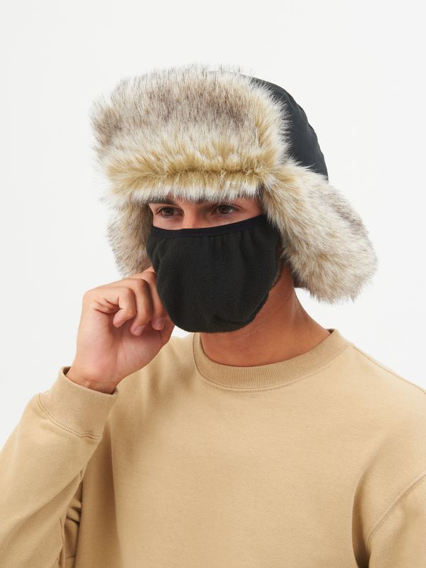 Шапка ушанка зимняя Горка-Люкс ткань Исландия цвет Серый