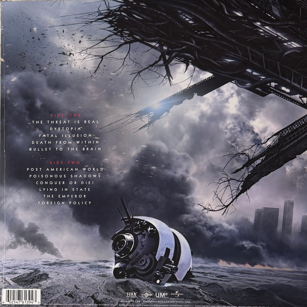 Виниловая пластинка Megadeth ‎– Dystopia LP