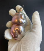 Ёлочная игрушка Поросёнок, герои сказки, стекло, подвесная, винтаж СССР 1960-1980 гг