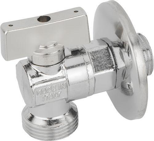 Кран угловой 1/2 х 1/2 матовый с от.  БУГАТТИ (48/12шт)