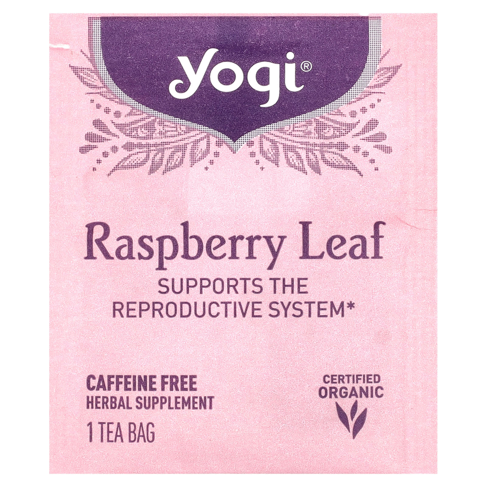 Yogi Tea, листья органической малины для женщин, без кофеина, 16 чайных пакетиков, 29 г (1,02 унции)