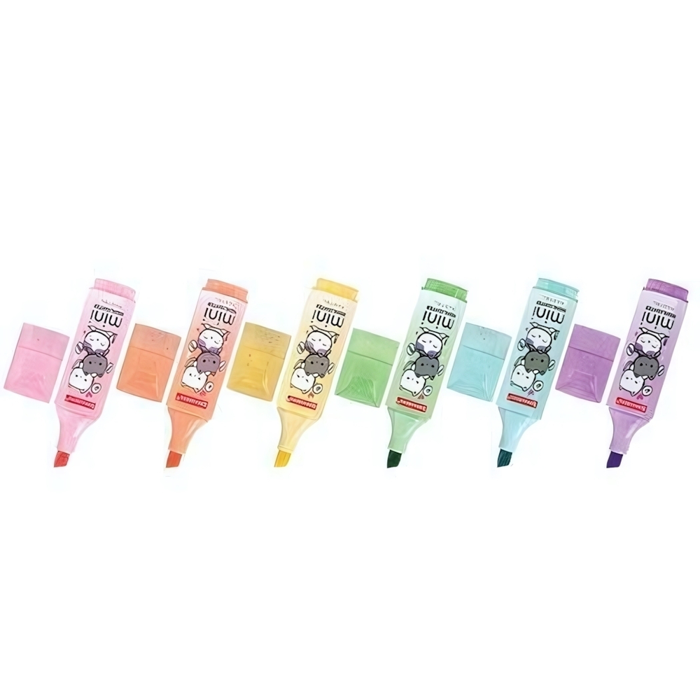 Текстовыделитель 1-5мм. "Pastel" мини, в ассорт. (BRAUBERG)
