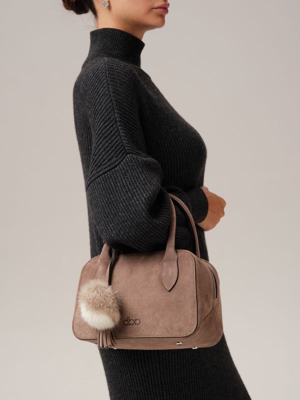 Замшевая сумка DBR 31348 капучино