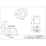 Унитаз напольный, безободковый без бачка ONS-WHT-10753S250UFSM