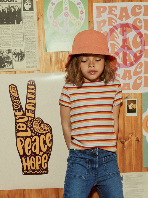 Джинсы клеш для девочки Next C68-836, Синий