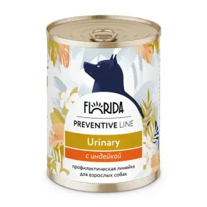 Консервы Florida Preventive Line Urinary для собак при профилактике мочекаменной болезни, с индейкой