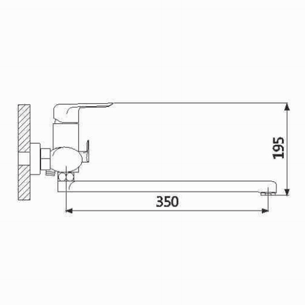 Смеситель для ванны Oute T10 T10223