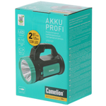 Фонарь ручной, встр акк, прожект, Camelion, LED51527, зар от USB, пластик, 4 режима, 1LED+COB, Type